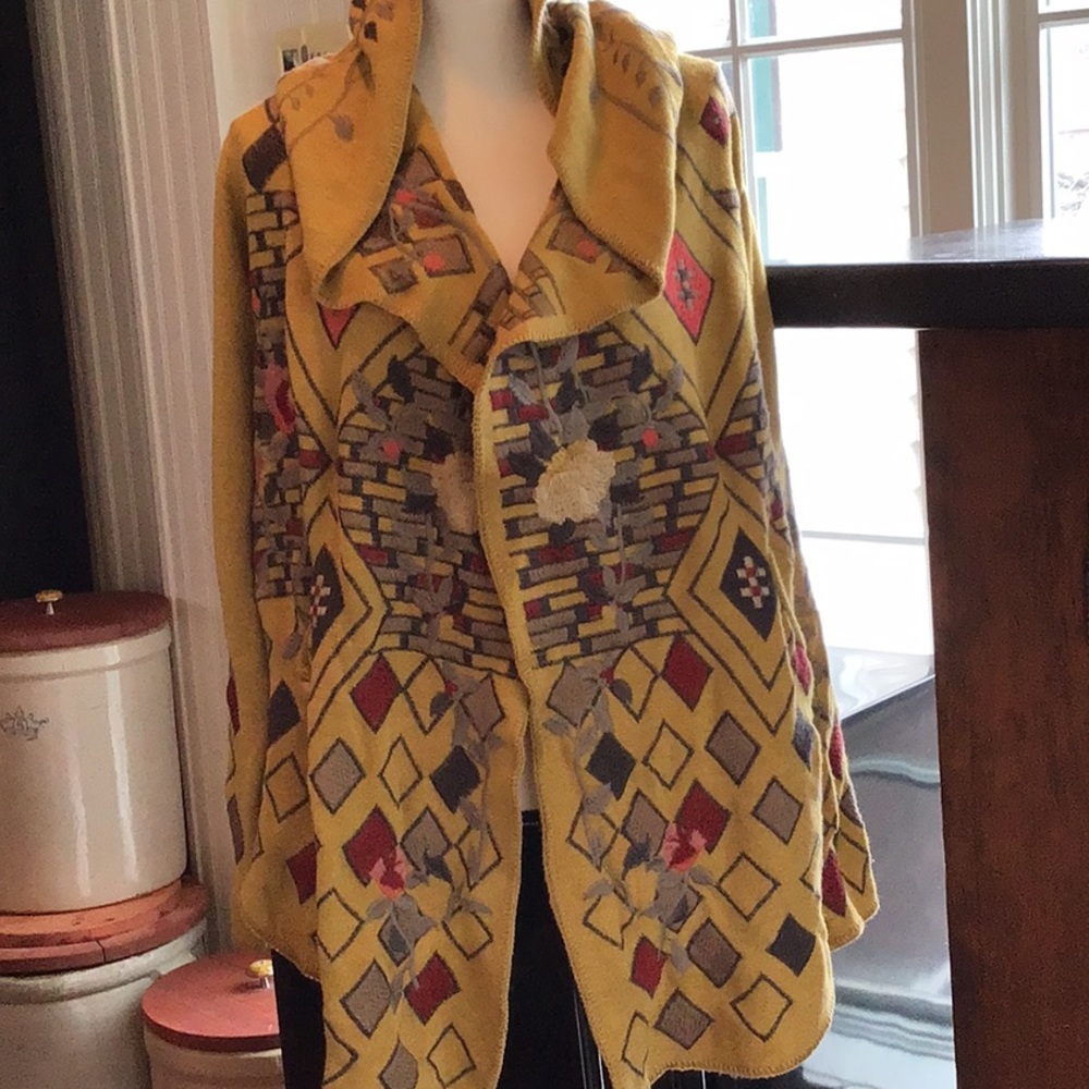 JOHNNY WAS HOODED SWEATER/JACKET